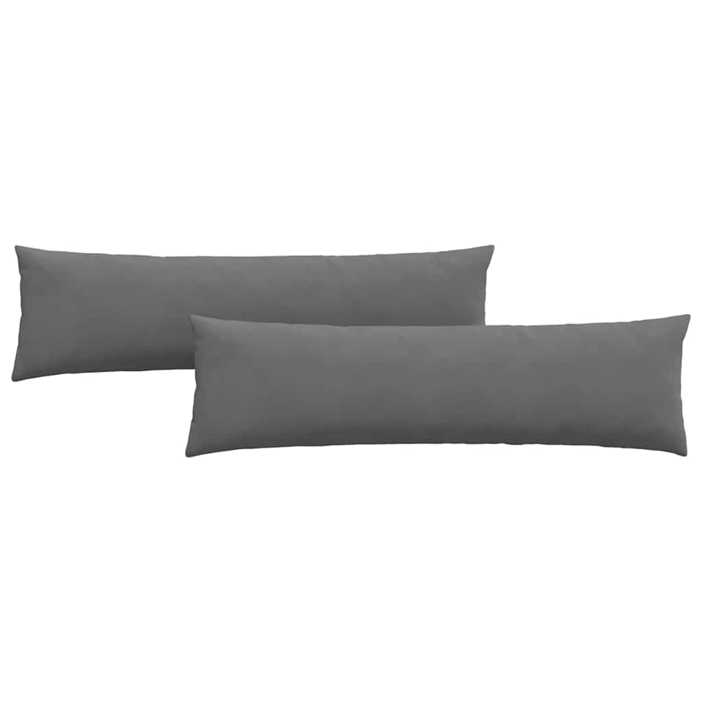 Vidaxl sofa kussens 2 stuks donkergrijs 145 x 40 cm stof