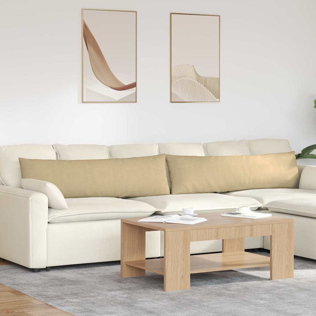 Vidaxl sofa kussens 2 stuks grijs groen 145 x 40 cm cordstof