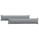Vidaxl sofa kussens 2 pcs lichtgrijs 200 x 40 cm stof