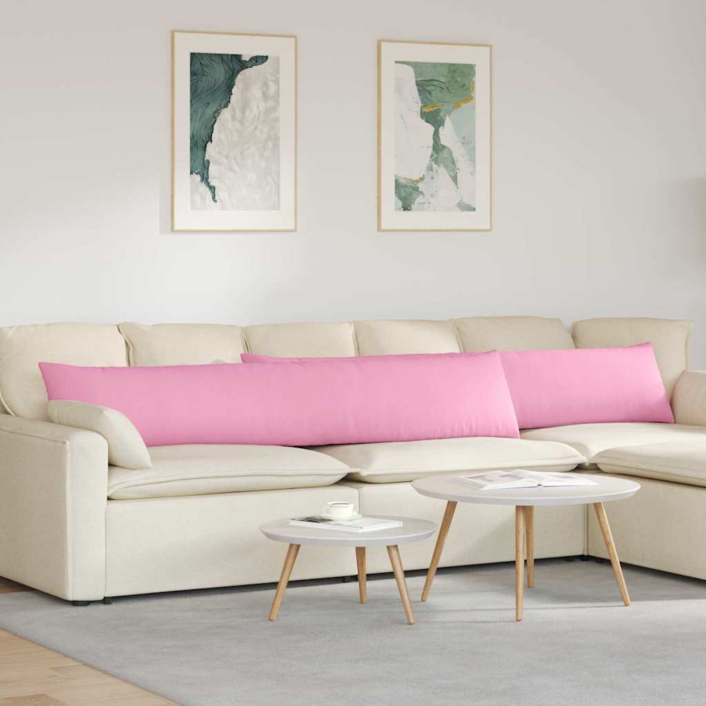 Vidaxl sofa kussens 2 pcs roze 200 x 40 cm stof