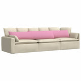 Vidaxl sofa kussens 2 pcs roze 200 x 40 cm stof