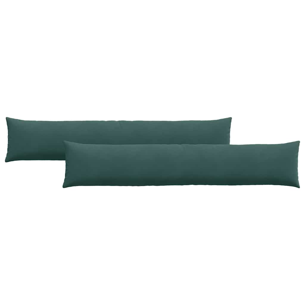 Vidaxl sofa kussens 2 stuks donkergroen 200 x 40 cm cordstof