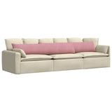 Vidaxl sofa kussens 2 stuks roze 200 x 40 cm cordstof