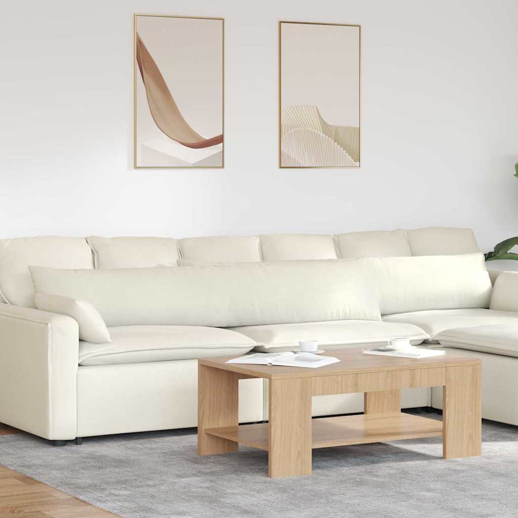 Vidaxl sofa kussens 2 stuks crème 200 x 40 cm cordstof