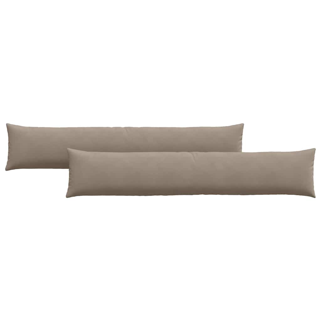 Vidaxl sofa kussens 2 stuks taupe 200 x 40 cm stof