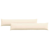 Vidaxl sofa kussens 2 stuks crème 200 x 40 cm cordstof