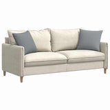 Vidaxl sofa kussens 2 pcs lichtgrijs 45 x 45 cm stof