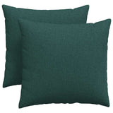 Vidaxl sofa kussens 2 pcs donkergroen 45 x 45 cm stof