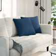 Vidaxl sofa kussens 2 st stof blauw 45 x 45 cm