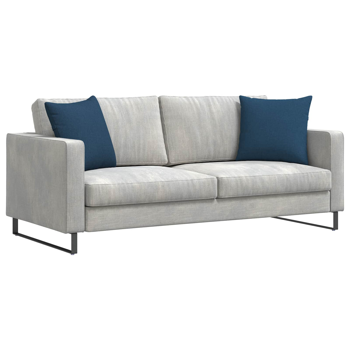 Vidaxl sofa kussens 2 pcs blauw 45 x 45 cm stof