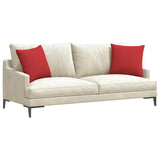 Vidaxl sofa kussens 2 pcs rood 45 x 45 cm stof