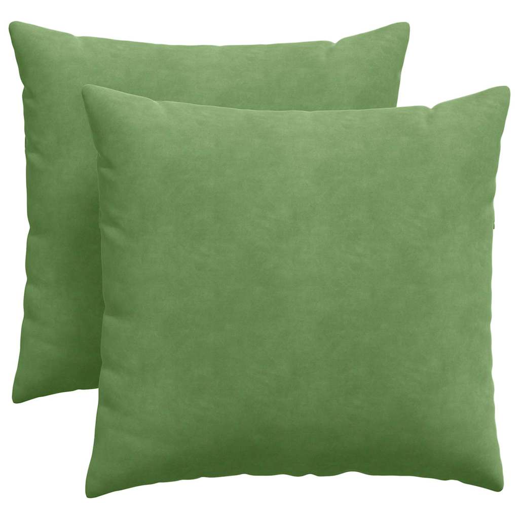 Vidaxl sofa kussens 2 stuks lichtgroen 45 x 45 cm cordstof