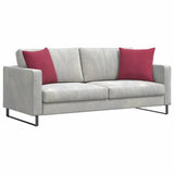 Vidaxl sofa kussens 2 stuks wijnrood 45 x 45 cm cordstof
