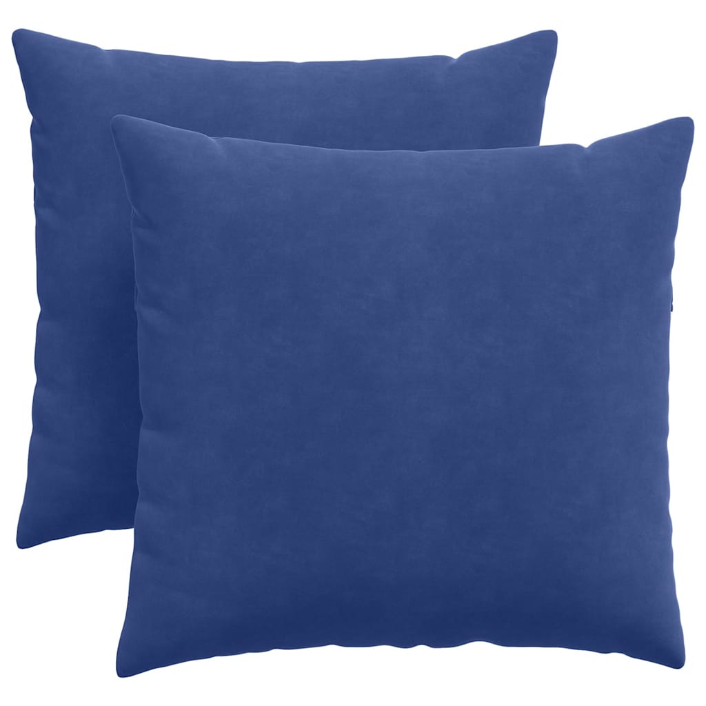 Vidaxl sofa kussens 2 stuks politieblauw 45 x 45 cm cordstof