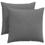 Vidaxl sofa kussens 2 stuks donkergrijs 45 x 45 cm stof