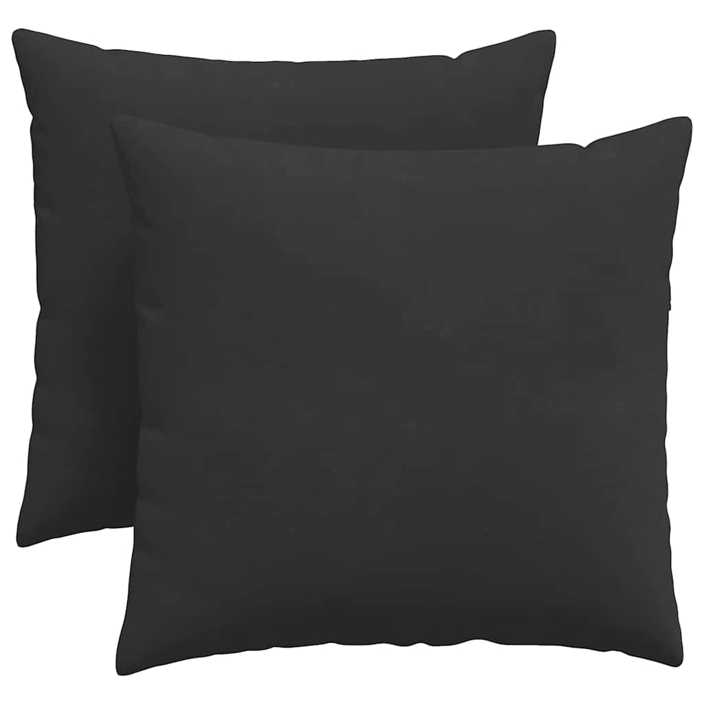 Vidaxl sofa kussens 2 stuks zwart 45 x 45 cm stof