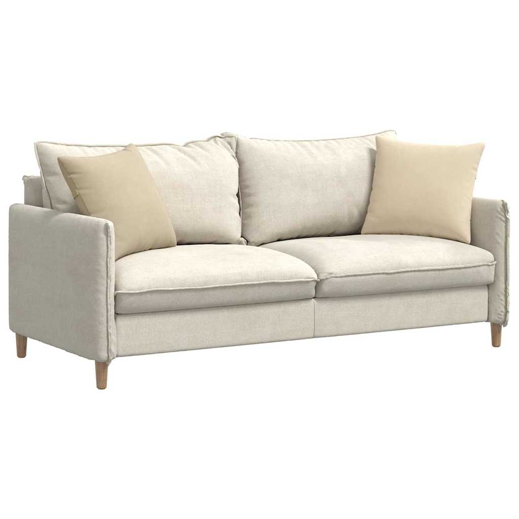 Vidaxl sofa kussens 2 stuks crème 45 x 45 cm stof