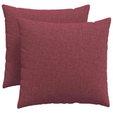 Vidaxl sofa kussens 2 pcs wijnrood 50 x 50 cm stof