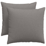Vidaxl sofa kussens 2 pcs taupe 50 x 50 cm stof