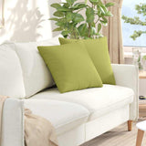 Vidaxl sofa kussens 2 pcs lichtgroen 50 x 50 cm stof