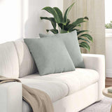 Vidaxl sofa kussens 2 stuks lichtgrijs 50 x 50 cm cordstof