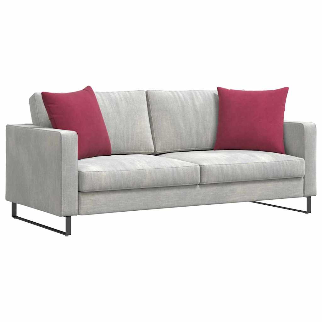 Vidaxl sofa kussens 2 stuks wijnrood 50 x 50 cm cordstof