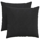 Vidaxl sofa kussens 2 stuks zwart 50 x 50 cm cordstof