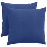 Vidaxl sofa kussens 2 stuks politieblauw 50 x 50 cm cordstof