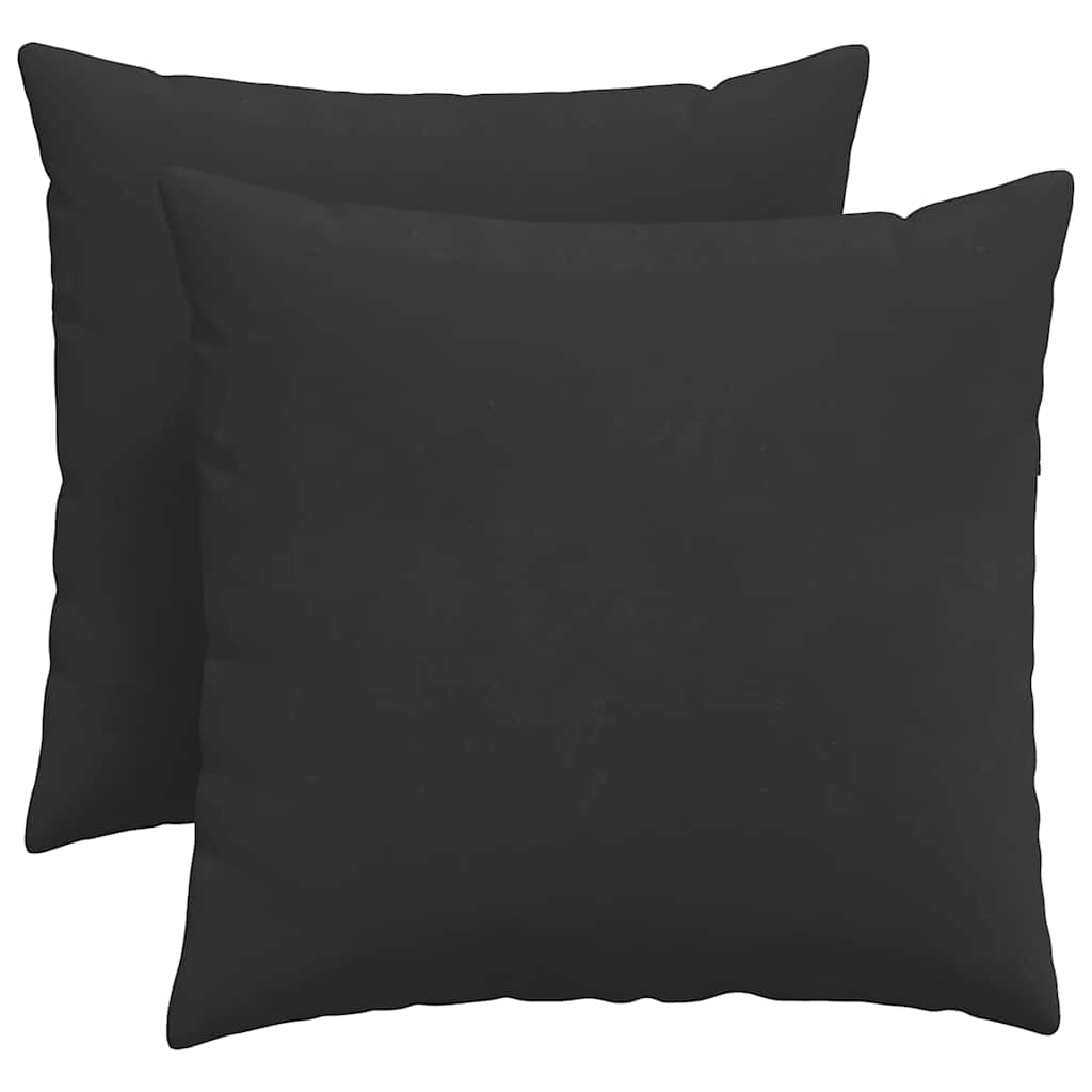 Vidaxl sofa kussens 2 stuks zwart 50 x 50 cm stof