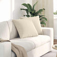 Vidaxl sofa kussens 2 st stof beige 50 x 50 cm