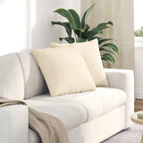 Vidaxl sofa kussens 2 stuks crème 50 x 50 cm cordstof