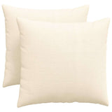 Vidaxl sofa kussens 2 stuks crème 50 x 50 cm cordstof