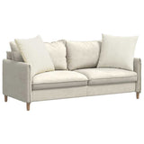 Vidaxl sofa kussens 2 stuks crème 60 x 60 cm cordstof