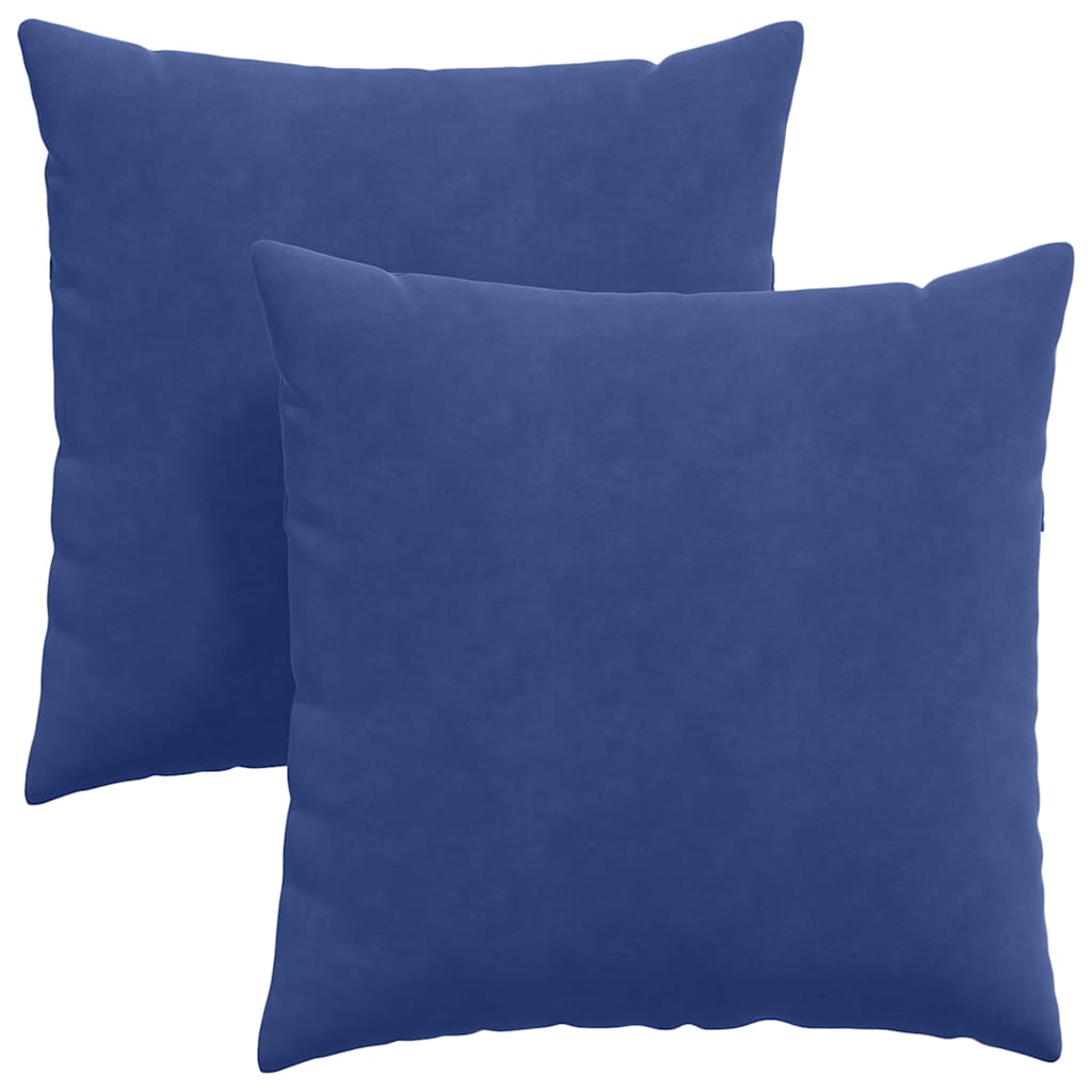 Vidaxl sofa kussens 2 stuks politieblauw 60 x 60 cm cordstof