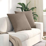 Vidaxl sofa kussens 2 stuks taupe 60 x 60 cm stof