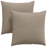Vidaxl sofa kussens 2 stuks taupe 60 x 60 cm stof