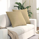 Vidaxl sofa kussens 2 stuks grijs groen 60 x 60 cm cordstof