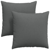 Vidaxl sofa kussens 2 pcs donkergrijs 80 x 80 cm stof