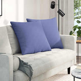 Vidaxl sofa kussens 2 pcs jeans blauw 80 x 80 cm stof