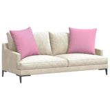 Vidaxl sofa kussens 2 pcs roze 80 x 80 cm stof