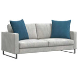 Vidaxl sofa kussens 2 stuks blauw 80 x 80 cm cordstof