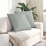 Vidaxl sofa kussens 2 stuks lichtgrijs 80 x 80 cm cordstof
