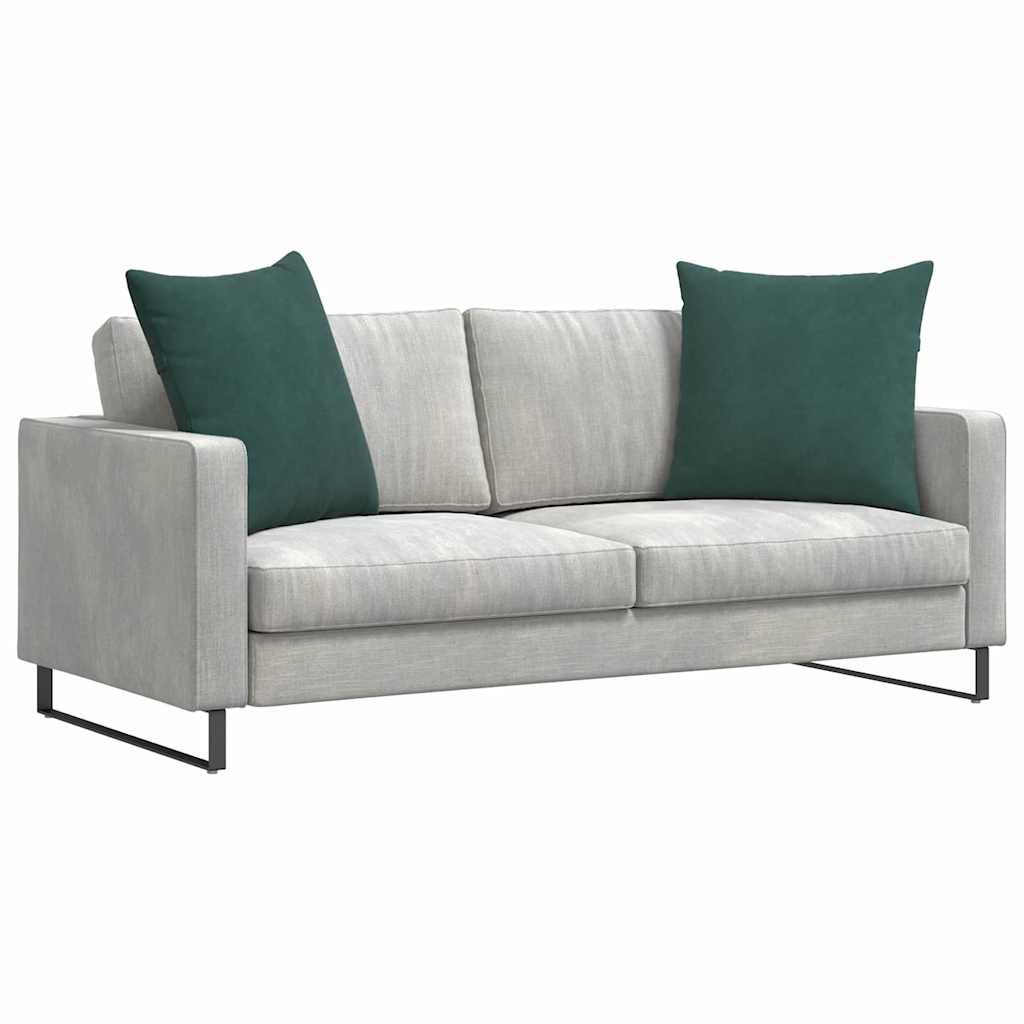 Vidaxl sofa kussens 2 stuks donkergroen 80 x 80 cm cordstof