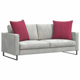 Vidaxl sofa kussens 2 stuks wijnrood 80 x 80 cm cordstof