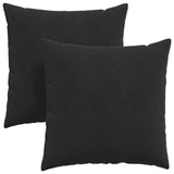 Vidaxl sofa kussens 2 stuks zwart 80 x 80 cm cordstof