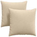 Vidaxl sofa kussens 2 stuks crème 80 x 80 cm stof