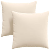 Vidaxl sofa kussens 2 stuks beige 80 x 80 cm stof