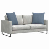 Vidaxl sofa kussens 2 stuks blauw 80 x 80 cm cordstof