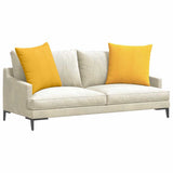 Vidaxl sofa kussens 2 stuks lichtgeel 80 x 80 cm cordstof