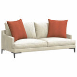 Vidaxl sofa kussens 2 stuks rood-oranje 80 x 80 cm cordstof